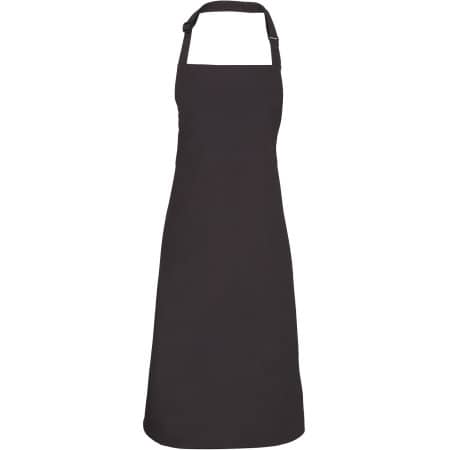 Pflegeleichte Latzschürze in vielen Farben in Black von Premier Workwear (Artnum: PW150