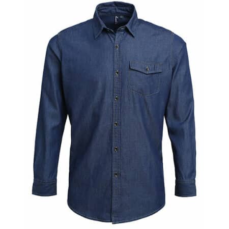 Men`s Jeans Stitch Denim Shirt von Premier Workwear (Artnum: PW222
