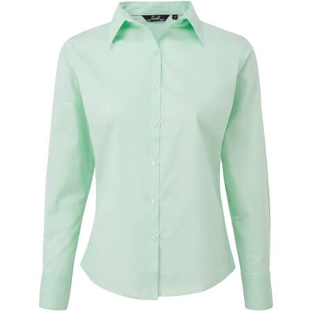 Pflegeleichte Poplin-Bluse in Aqua von Premier Workwear (Artnum: PW300