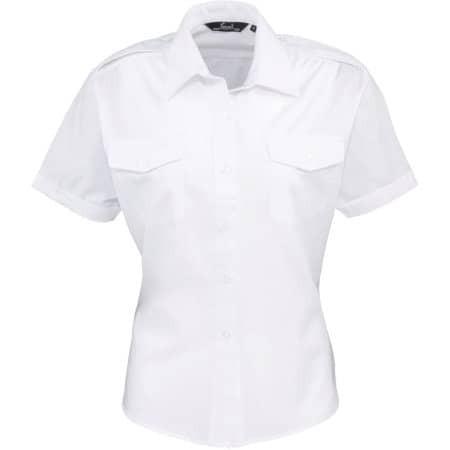 Ladies` Pilot Shirt Shortsleeve von Premier Workwear (Artnum: PW312