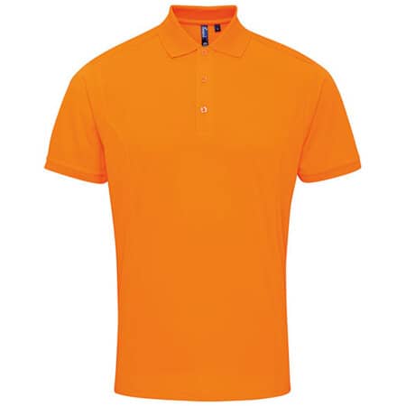 Funktionales Herren-Poloshirt in Neon Orange von Premier Workwear (Artnum: PW615