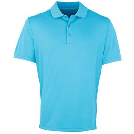 Funktionales Herren-Poloshirt in Turquoise (ca. Pantone 312) von Premier Workwear (Artnum: PW615