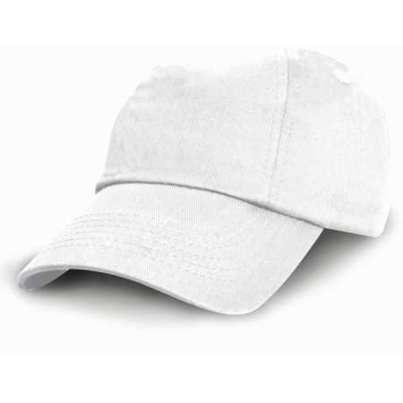 Junior Low Profile Cotton Cap in White von Result (Artnum: RH18J