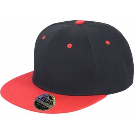 Bronx Dual Colour Cap in Black|Red von Result (Artnum: RH82
