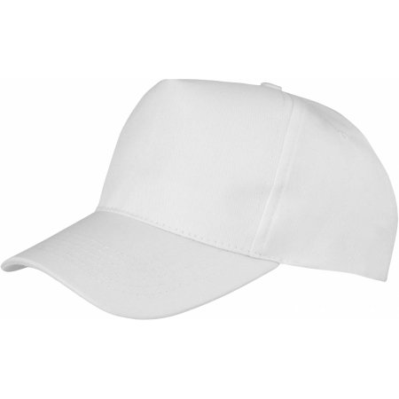 Boston 5-Panel Cap in White von Result (Artnum: RH84