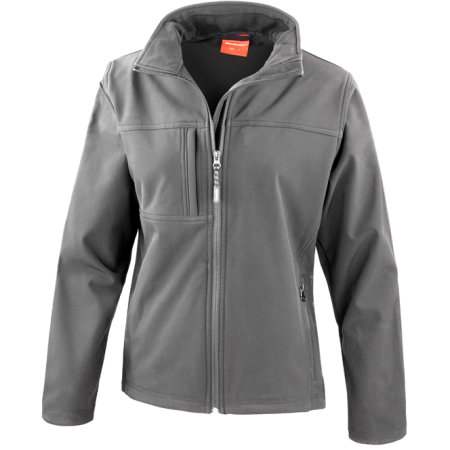Ladies` Classic Soft Shell Jacket in Grey von Result (Artnum: RT121F