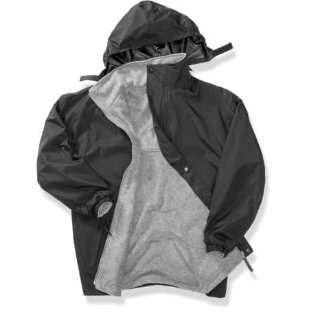 Reversible Stormdri Jacket in Black|Grey von Result (Artnum: RT160A