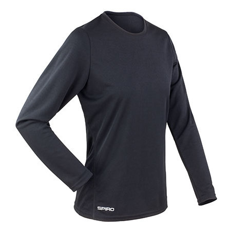 Ladies` Quick Dry Shirt RT254F in Black von SPIRO (Artnum: RT254F