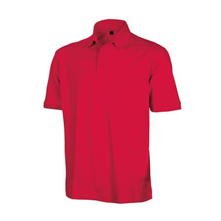 Strapazierfähiges Herren-Poloshirt mit Brusttasche in Red von Result (Artnum: RT312