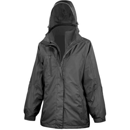 Ladies` 3 in 1 Softshell Journey Jacket in Black|Black von Result (Artnum: RT400F