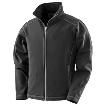 Women´s Treble Stitch Softshell Jacket in Black von Result (Artnum: RT455F