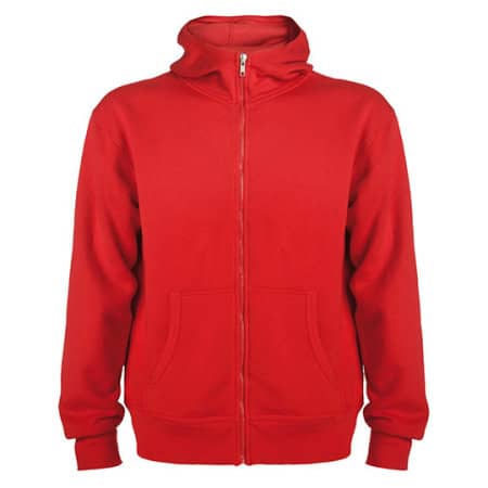 Montblanc Hooded Sweatjacket in Red von Roly (Artnum: RY6421