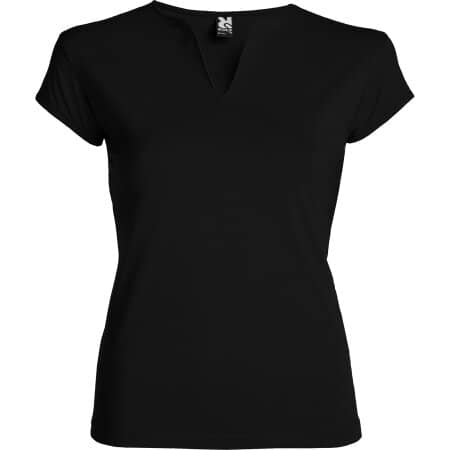 Belice Woman T-Shirt in Black 02 von Roly (Artnum: RY6532