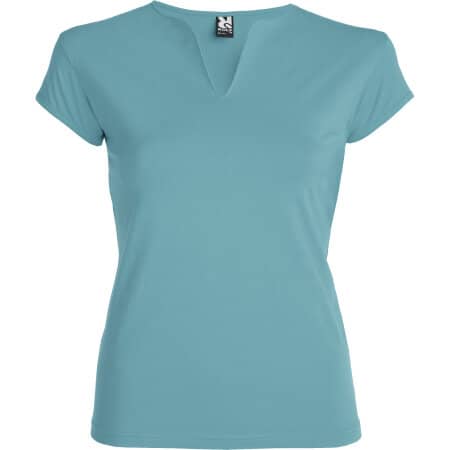 Belice Woman T-Shirt in Turquoise 12 von Roly (Artnum: RY6532