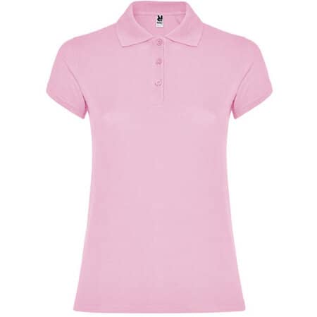 Damen-Poloshirt mit Seitenschlitzen in Light Pink von Roly (Artnum: RY6634