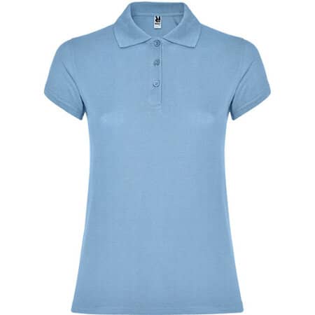 Damen-Poloshirt mit Seitenschlitzen in Sky Blue von Roly (Artnum: RY6634