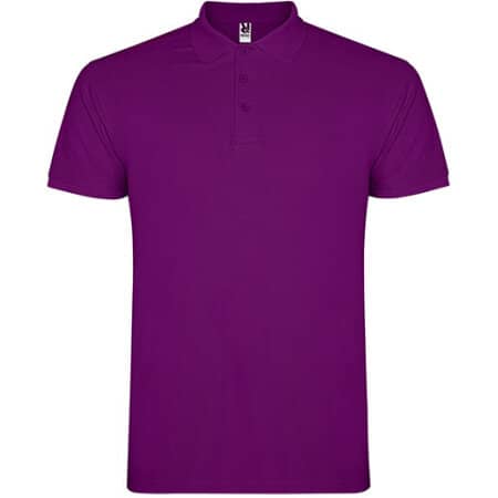 Star Poloshirt in Purple von Roly (Artnum: RY6638