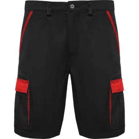 Shorts Tahoe in Black 02|Red 60 von Roly (Artnum: RY8409