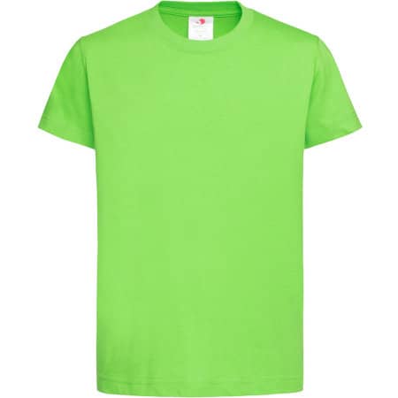 Nachhaltiges Kinder Crew Neck T-Shirt aus Bio-Baumwolle in Kiwi Green von Stedman® (Artnum: S2220K