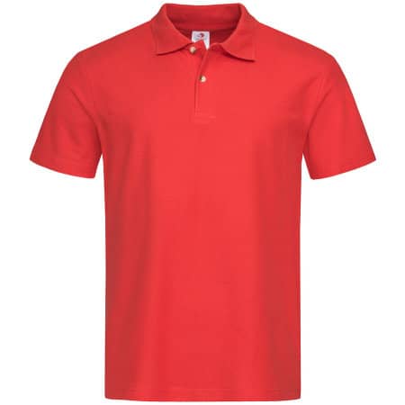 Herren-Poloshirt in Scarlet Red von Stedman® (Artnum: S510