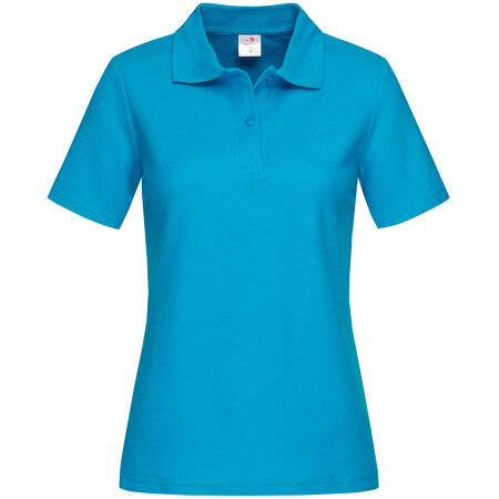 Damen-Poloshirt in Ocean Blue von Stedman® (Artnum: S519