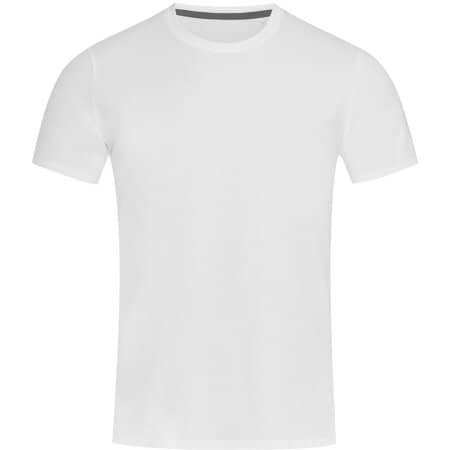 Crew Neck Herren Stretch T-Shirt in White von Stedman® (Artnum: S9600
