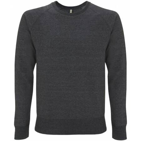 Faires Unisex Sweatshirt aus recyceltem Material in Melange Black von Continental Clothing (Artnum: SA40