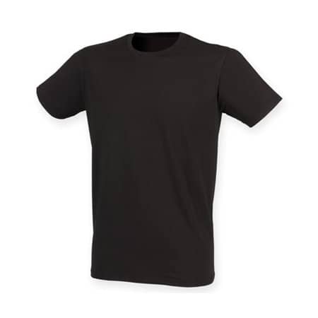 Herren Stretch T-Shirt in Black von SF Men (Artnum: SFM121