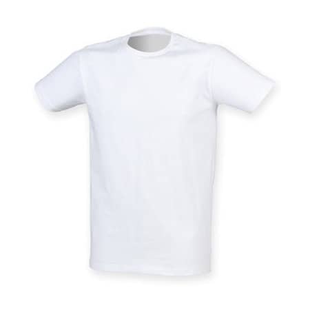 Herren Stretch T-Shirt in White von SF Men (Artnum: SFM121