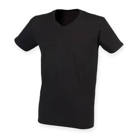 Super weiches Stretch T-Shirt für Herren in Black von SF Men (Artnum: SFM122