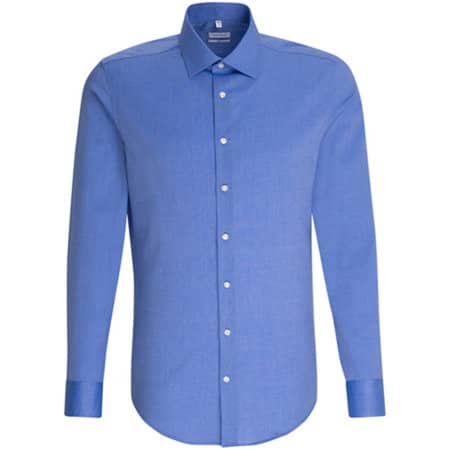 Men`s Shirt Slim Fit Longsleeve in Mid Blue von Seidensticker (Artnum: SN675198