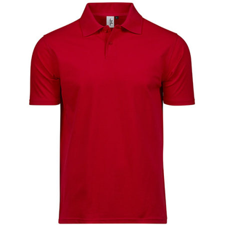 Hochwertiges Herren Bio-Poloshirt aus Mischgewebe in Red von Tee Jays (Artnum: TJ1200