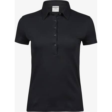 Damen Poloshirt aus Pima Baumwolle in Black von Tee Jays (Artnum: TJ1441