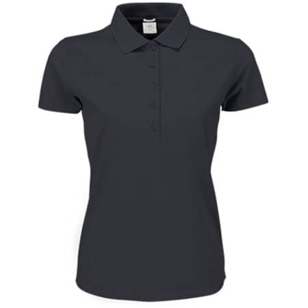 Elastisches Premium Damen-Poloshirt aus Bio-Baumwolle in Dark Grey (Solid) von Tee Jays (Artnum: TJ145