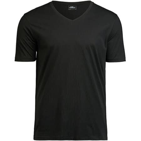 Premium Herren Bio T-Shirt mit V-Ausschnitt in Black von Tee Jays (Artnum: TJ5004