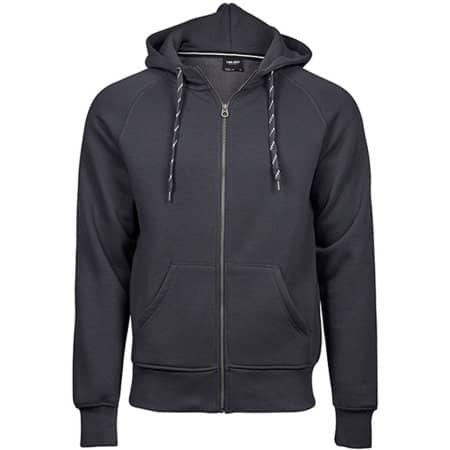 Herren Fashion Zip-Hoodie in Dark Grey (Solid) von Tee Jays (Artnum: TJ5435N
