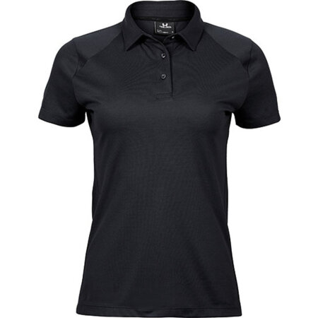 Damen Luxus Sport-Poloshirt in Black von Tee Jays (Artnum: TJ7201