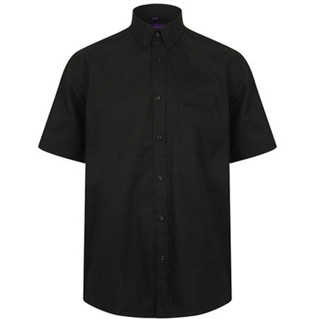 Schweißtransportierendes Cofrex/Pufy® Herren Kurzarmhemd in Black von Henbury (Artnum: W595