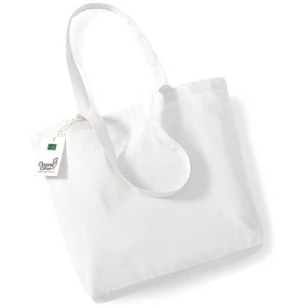 Nachhaltige Organic Einkaufstasche mit langen Henkeln aus Bio-Baumwolle in White von Westford Mill (Artnum: WM180