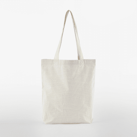 Striped Organic Cotton Bag von Westford Mill (Artnum: WM251