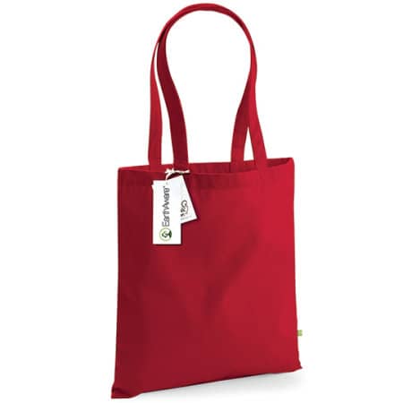Nachhaltige EarthAware™ Organic Einkaufstasche aus Bio-Baumwolle mit langen Henkeln von Westford Mill (Artnum: WM801