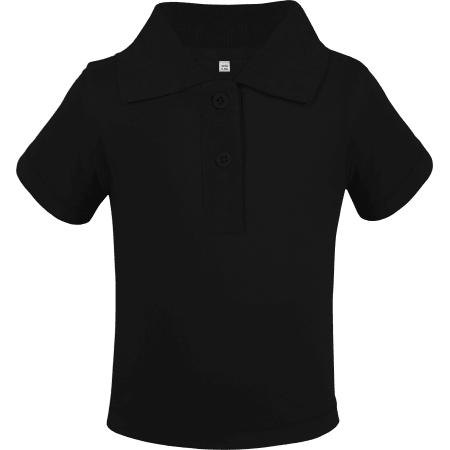 Organic Baby Polo Short Sleeve Teddy 01 in Black von Link Kids Wear (Artnum: X13003