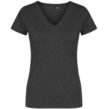 Damen T-Shirt in Heather Black von X.O by Promodoro (Artnum: XO1525
