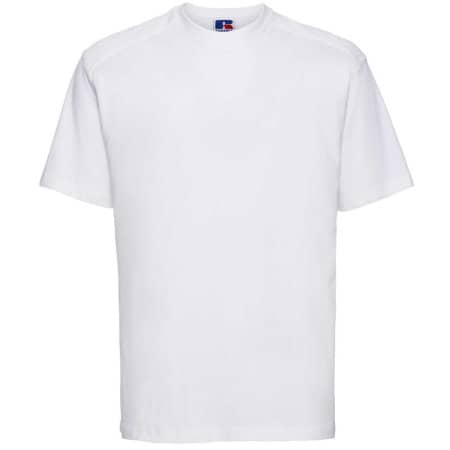 Schweres Herren Workwear T-Shirt in White von Russell (Artnum: Z010