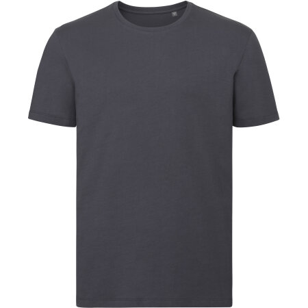 Herren T-Shirt aus Bio-Baumwolle in Convoy Grey (Solid) von Russell (Artnum: Z108M