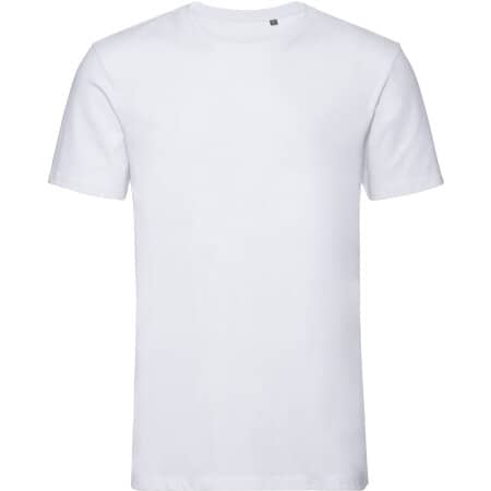 Herren T-Shirt aus Bio-Baumwolle in White von Russell (Artnum: Z108M