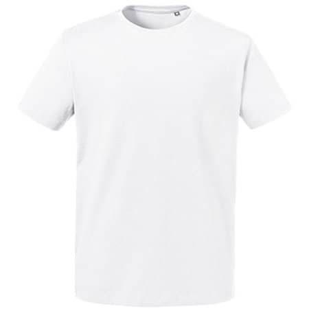 Schweres Herren T-Shirt aus Bio-Baumwolle in White von Russell (Artnum: Z118M