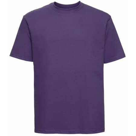 Konventionelles Herren T-Shirt in Purple von Russell (Artnum: Z180