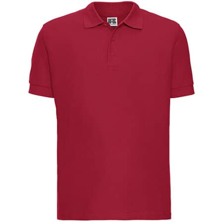 Herren-Poloshirt mit hoher Formbeständigkeit in Classic Red von Russell (Artnum: Z577
